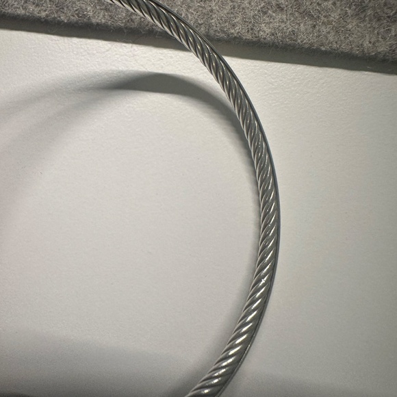 David Yurman Sterling Silver Classics Cable Bangle Bracelet - Picture 6 of 14